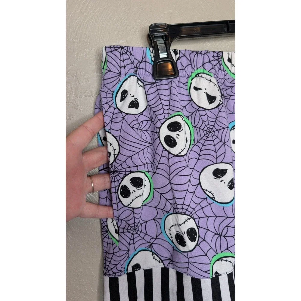 Disney Womens Large Purple Nightmare Before Christmas 2 Piece Pajama Set - Picture 6 of 9
